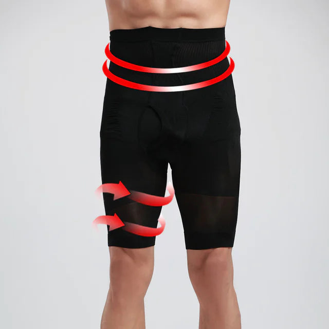 ComfyCore Men's High Waist Shaping Pants for Abdomen Control