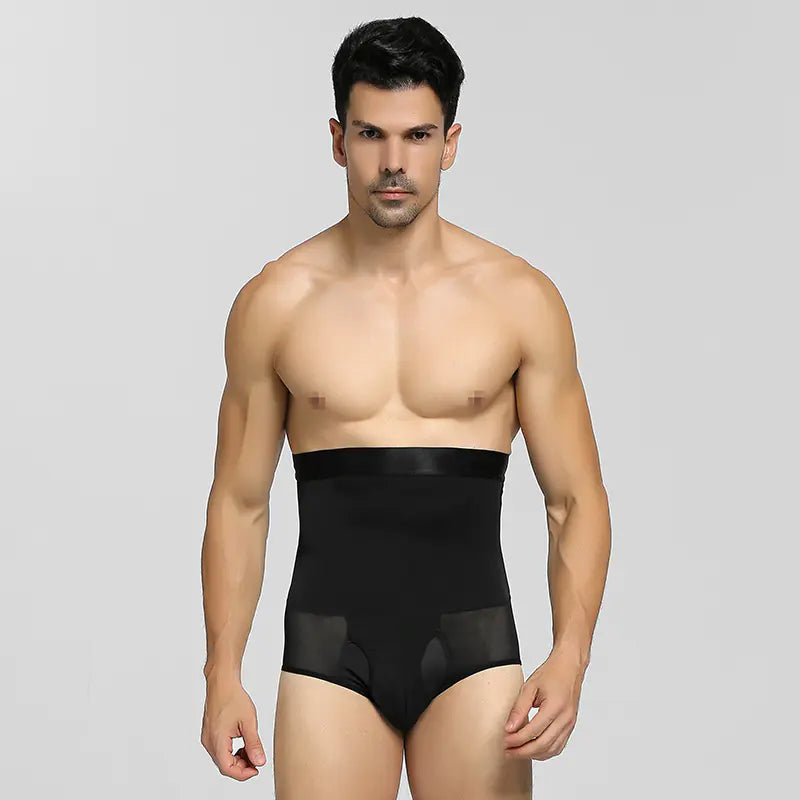 ComfyCore Men's Breathable Mesh High Waist Shaping Pants