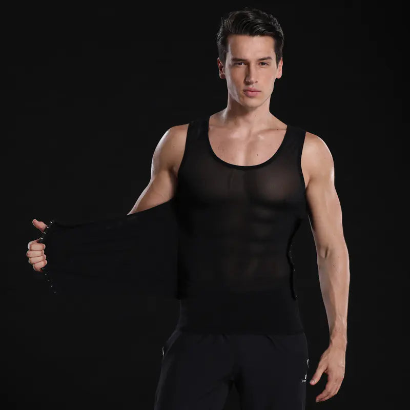 ComfyCore Men's Shaping Vest for Abdomen Control and Slimming